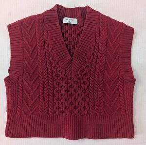 XXS Aritzia Babaton Emporia Merino Sweater Vest - red